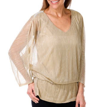 Thumbnail 1: HARPER 241 Harper 241 Womens 3/4 Sleeve Cold Shoulder Top 