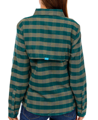 Thumbnail 2: AFTCO AFTCO Womens Long Sleve Buffalo Jill Flannel Shirt 