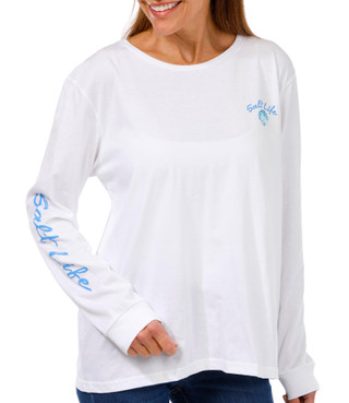 Thumbnail 2: Salt Life Salt Life Womens By The Seashore Long Sleeve Tee 