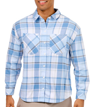 Thumbnail 1: REEL LEGENDS Reel Legends Mens Oversized Long Sleeve Flannel Shirt 