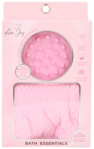 Thumbnail 1: AVA JOY Ava Joy Scalp Scrubber and Hair Wrap Bath Essentials Set 