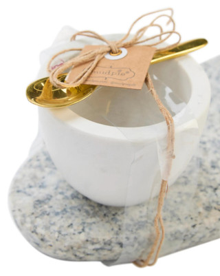 Thumbnail 2: Mud Pie Home Marble Dip and Granite Board Server 