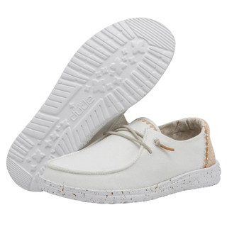 Thumbnail 4: Hey Dude Hey Dude Womens Wendy Chambray Woven Slip-on Sneakers 