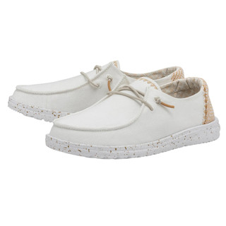 Thumbnail 5: Hey Dude Hey Dude Womens Wendy Chambray Woven Slip-on Sneakers 