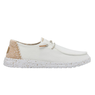 Thumbnail 9: Hey Dude Hey Dude Womens Wendy Chambray Woven Slip-on Sneakers 