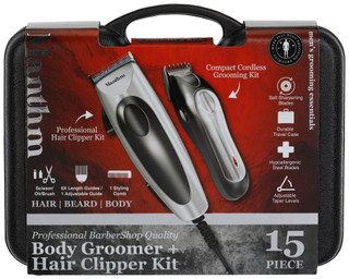 Thumbnail 1: Manthm Manthm 15 Pc Body Groomer and Hair Clipper Kit 