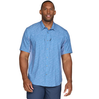 Thumbnail 1: Colosseum Colosseum Mens Performaance Print Short Sleeve Woven Shirt 