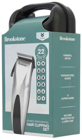 Thumbnail 1: Brookstone Brookstone 22 Pc Professional Hair Clipping Set 