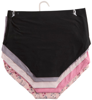 Thumbnail 2: Laura Ashley Laura Ashley Womens 5 Pk Print Midbrief Panties 