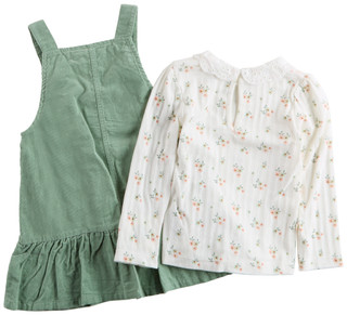 Thumbnail 2: Little Me Little Me Toddler Girls 2 Pc Jumper Dress Set 