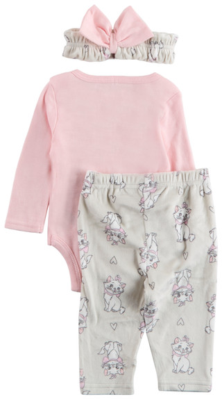 Thumbnail 2: ARISTOCATS Aristocats Baby Girls 3 Pc Long Sleeve Pajama Pants Set 
