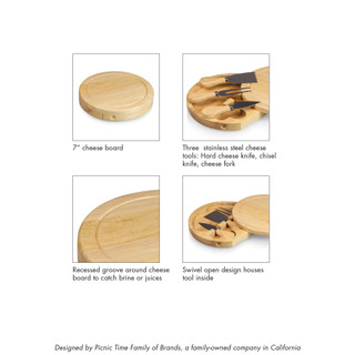 Thumbnail 3: Toscana Toscana Brie Cheese Cutting Board & Tools Set 