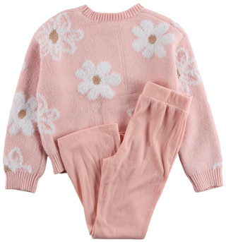 Thumbnail 2: Vigoss Vigoss Little Girls 2 Pc Sweater Set 
