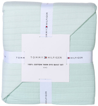 Thumbnail 2: Tommy Hilfiger Tommy Hilfiger 3 Pc Ithaca Stripe Reversible Quilt Set 