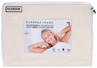Thumbnail 2: SHARPER IMAGE Sharper Image Home 4 Pc T1000 Solid Sheet Set 
