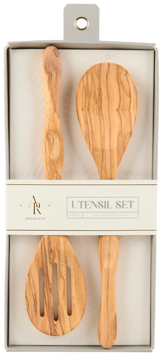 Thumbnail 1: ARTISAN ROW Artisan Row 2 Pc Wood Serving Spoon Set 