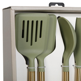Thumbnail 2: ARTISAN ROW Artisan Row 5 Pc Silicone and Stainless Steel Utensil Set 