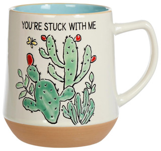 Thumbnail 1: Spectrum Spectrum 18 oz Cactus Hug Ceramic Mug 