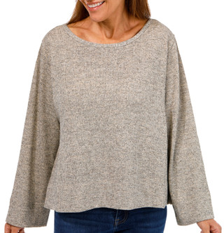 Thumbnail 1: MAX STUDIO Max Studio Womens Long Sleeve Ribbed Dolman Sweater 