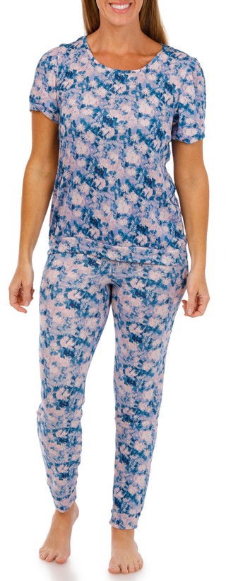 Thumbnail 1: Jessica Simpson Jessica Simpson Womens 2 Pc Washed Bouquets Sleepwear Set 