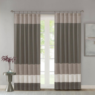 Thumbnail 3: Madison Park Madison Park Amherst Polyoni Pintuck Window Curtain 