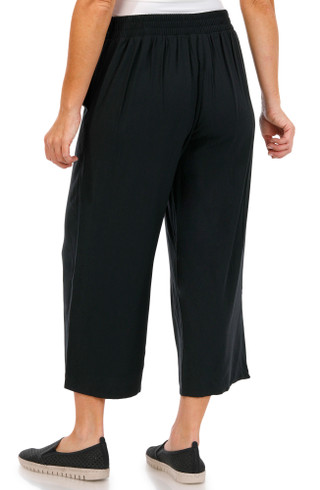 Thumbnail 2: AGB AGB Womens Pull-On Twill Patch Pocket Crop Pants 