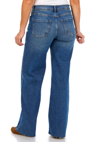 Thumbnail 2: Kensie Kensie Womens Kaya High Rise Wide Leg Jeans 