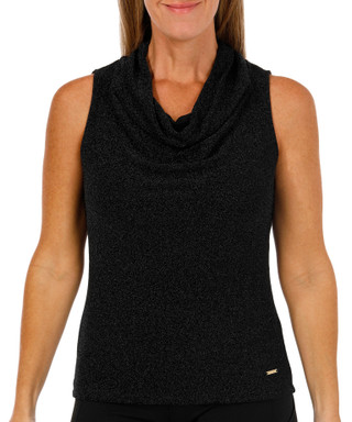 Thumbnail 1: NINE WEST Nine West Womens Sleeveless Glitz Cowl Top 