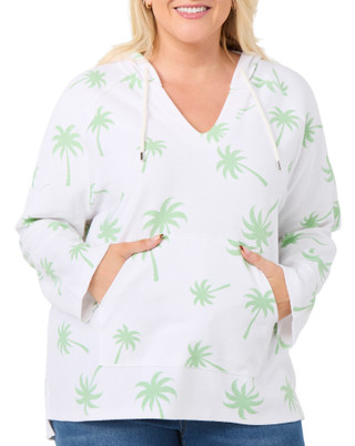 Thumbnail 1: REEL LEGENDS Reel Legends Plus Long Sleeve Baja Palm Tree Hoodie 