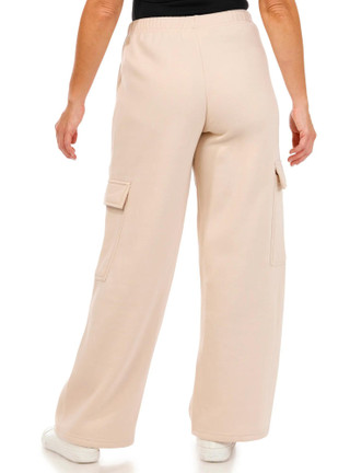 Thumbnail 2: Pink Rose Pink Rose Juniors Wide Leg Solid Fleece Cargo Sweatpants 