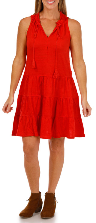 Thumbnail 2: MAX STUDIO Max Studio Womens Sleeveless Crinkle Jersey Short Dress 