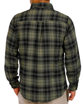 Thumbnail 3: TRUE TIMBER True Timber Mens Plaid Long Sleeve Flannel Button Shirt 