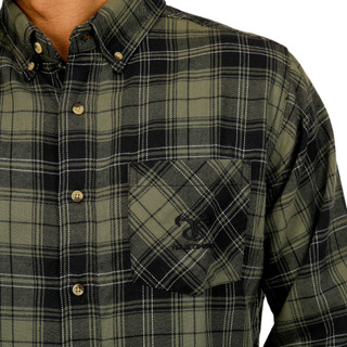 Thumbnail 4: TRUE TIMBER True Timber Mens Plaid Long Sleeve Flannel Button Shirt 