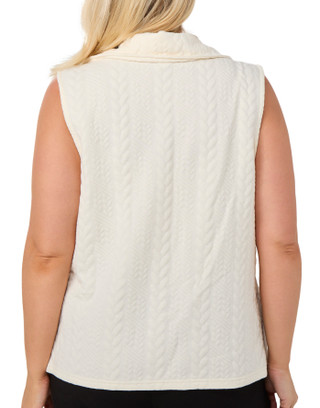 Thumbnail 2: Emily Daniels Emily Daniels Plus Quilted Mock Neck Zip Up Vest 