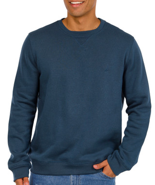 Thumbnail 1: Nautica Nautica Mens Long Sleeve Fleece Pullover Crew Sweatshirt 