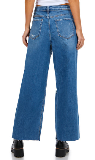 Thumbnail 2: VERVET Vervet Juniors Olivia Wide Leg Jeans 