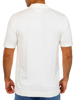 Thumbnail 2: Kenneth Cole Kenneth Cole Mens Short Sleeve Johnny Collar Sweater Polo 