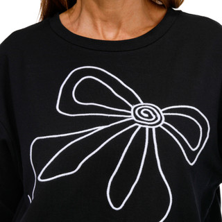 Thumbnail 2: Kaktus Kaktus Womens Long Sleeve Holiday Bow Sweater 