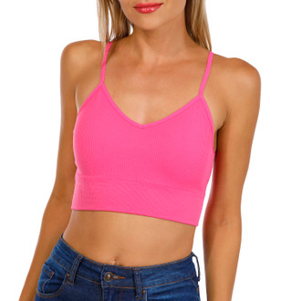 Thumbnail 1: FCT BASICS FCT Basics Juniors Solid Ribbed Seamless Bra 
