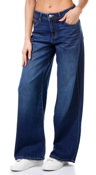 Thumbnail 1: ROXY Roxy Juniors Denim Relaxed Flare Jeans 