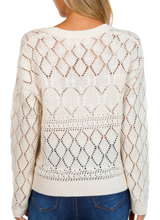 Thumbnail 2: Chelsea & Theodore Chelsea & Theodore Juniors Long Sleeve Open Weave Cardigan 