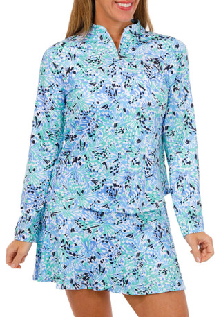Thumbnail 2: Coral Bay Golf Coral Bay Golf Petite Active Butterfly Kaleidoscope Skort 