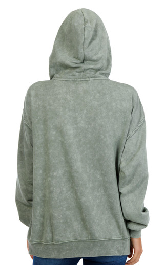 Thumbnail 2: No Comment No Comment Juniors Wash Happy Club Zip Hoodie 