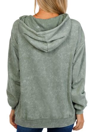 Thumbnail 3: No Comment No Comment Juniors Wash Happy Club Zip Hoodie 