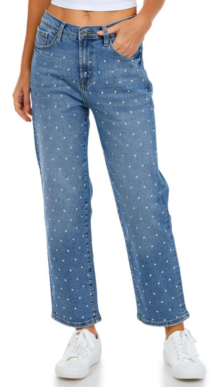 Thumbnail 1: Kensie Kensie Womens The Ella High Rise Straight Leg Jeans 