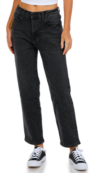Thumbnail 1: Kensie Kensie Womens The Ella High Rise Straight Leg Jeans 