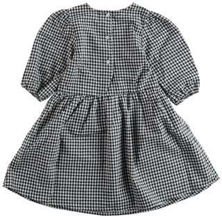 Thumbnail 2: KIWI Kiwi Little Girls Gingham Cherry Smocked Dress 