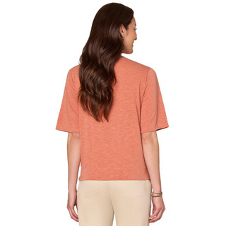 Thumbnail 4: Democracy Democracy Womens Short Sleeve Fog Foil Screen Print Top 