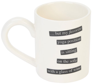 Thumbnail 1: Boston International Boston International 14 oz Yoga...Right?  Mug 