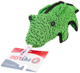 Thumbnail 2: Petlou Petlou 13 in Farmhouse Crocodile Dog Toy 